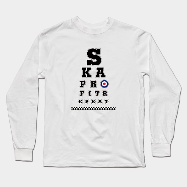 Ska Profit Repeat Eye chart Long Sleeve T-Shirt by Ska Profit Repeat.